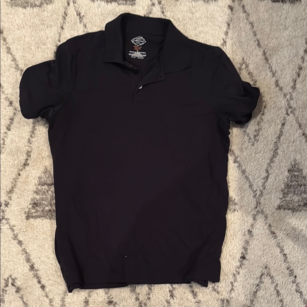 St. John's Bay Black Polo Shirt Classic Style